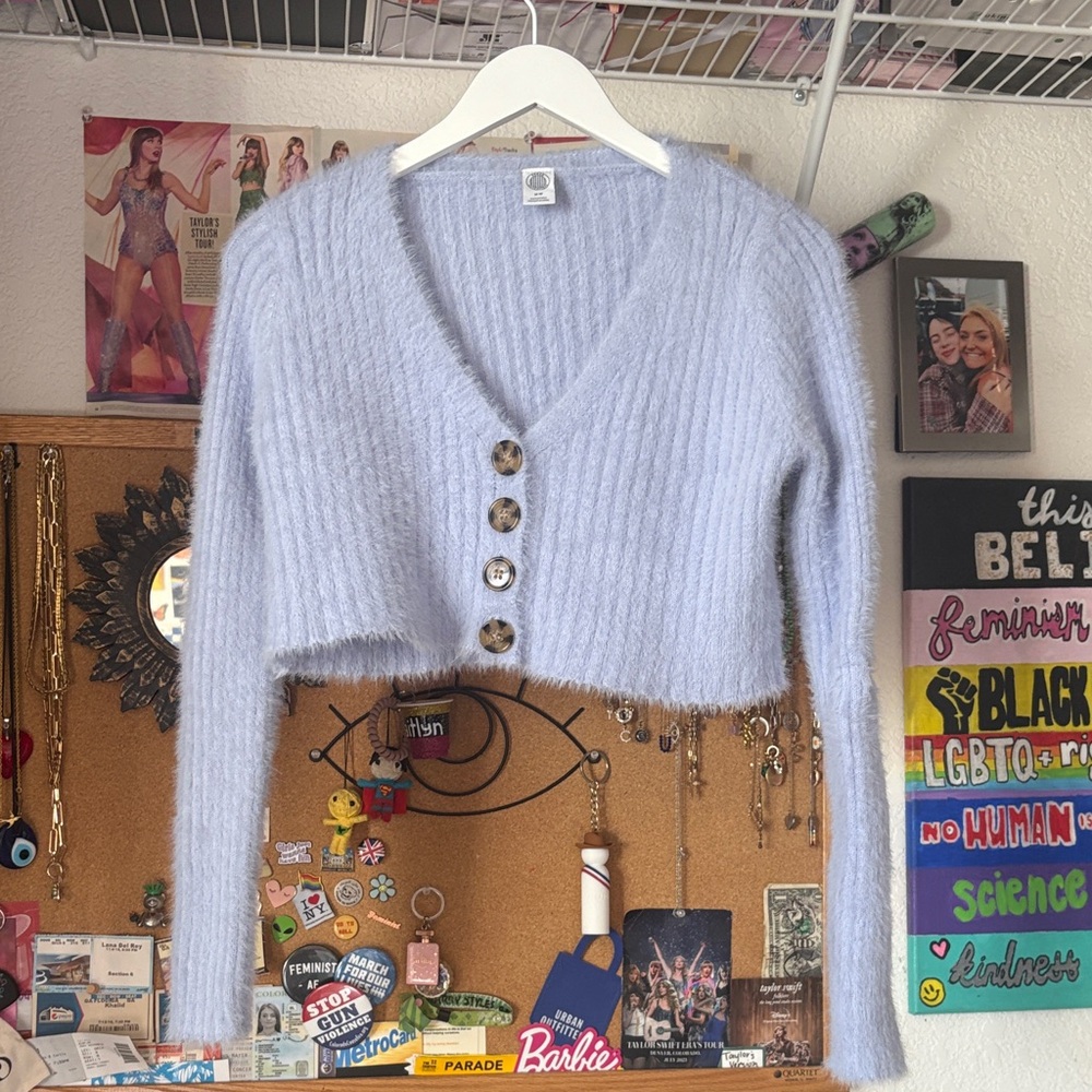 Urban Outfitters Soft Blue Knit Sweater
